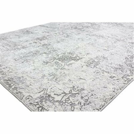 BASHIAN 3 ft. 6 in. x 5 ft. 6 in. Capri Collection Contemporary Polyester Power Loom Area Rug, Beige C188-BE-4X6-CP103